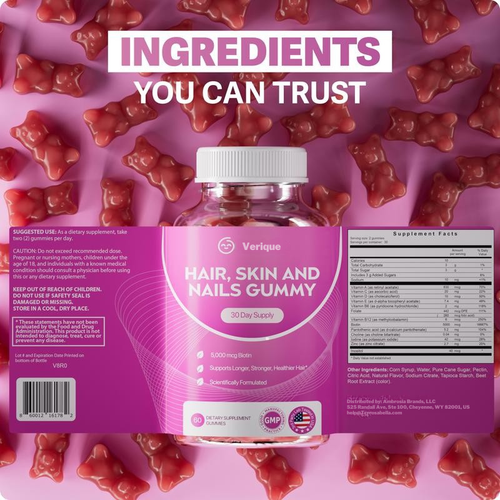 Biotin Gummies for Hair, Skin & Nails Growth